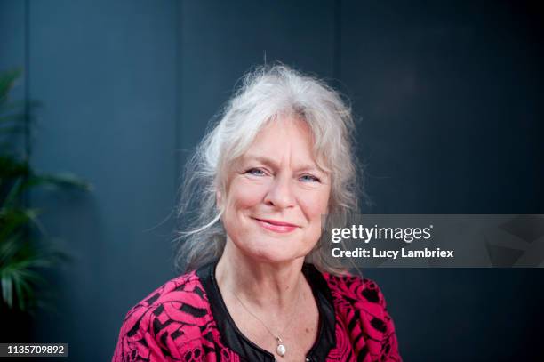 portrait of a beautiful and lively 62-year-old woman - 60 year old women stock-fotos und bilder