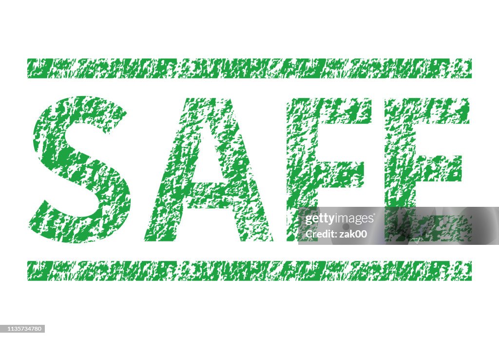 Safe Typographic Stamp High-Res Vector Graphic - Getty Images