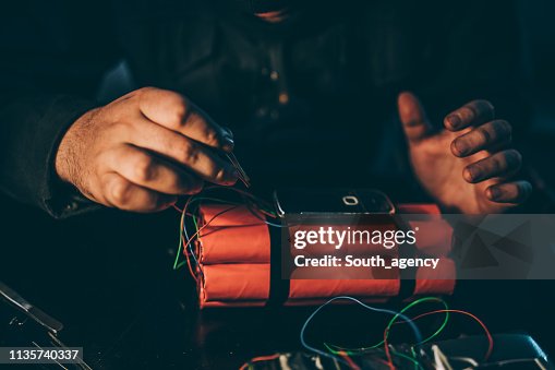 Dynamite Making Terrorist Making A Dynamite Bomb High-Res Stock Photo - Getty Images