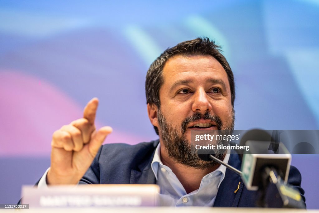 Italy's Deputy PM Salvini Launches EU Election Campaign