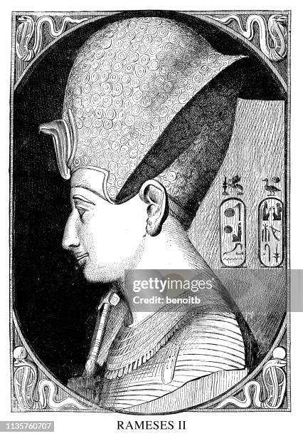 rameses ii - rameses ii stock illustrations