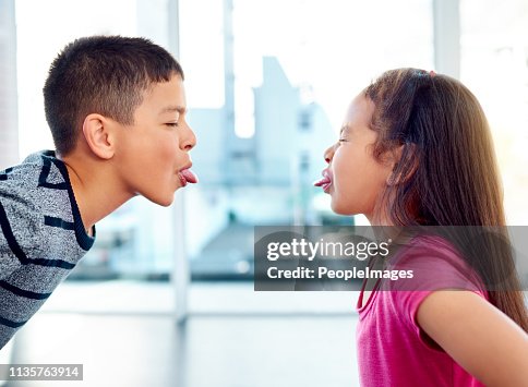 Like Making Fun Theyre Always Making Fun Of Each Other High-Res Stock Photo - Getty Images