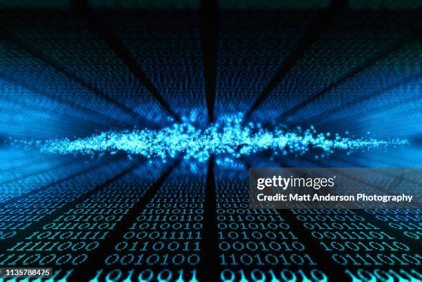 blue cloud 101010 data lines to infinity - internet democracy stock pictures, royalty-free photos & images