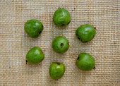 Little green baby kiwifruit called kiwiberries are delicious ready to eat fruit snacks