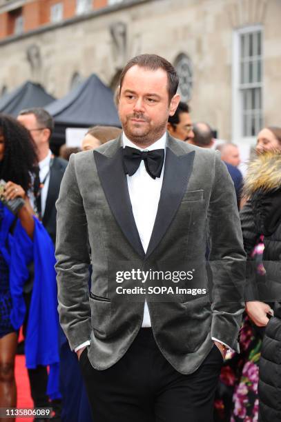 Danny Dyer seen arriving on the red carpet during the Olivier awards at the Albert Hall in London.