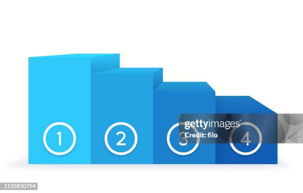 ranking scale graph - platform stock illustrations