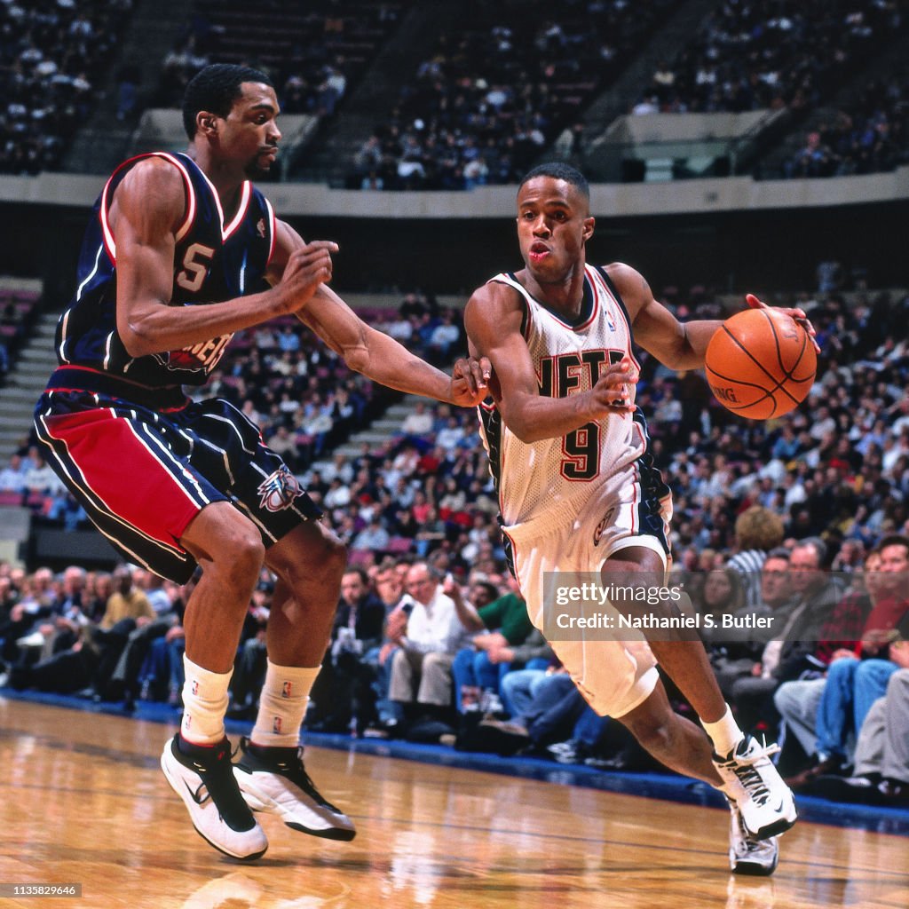 Jones Houston Rockets Damon Jones of the New Jersey Nets handles the ball against the... News ...