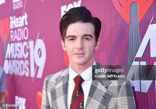 Drake Bell attends the 2019 iHeartRadio Music Awards which broadcasted live on FOX at Microsoft Theater on March 14, 2019 in Los Angeles, California.
