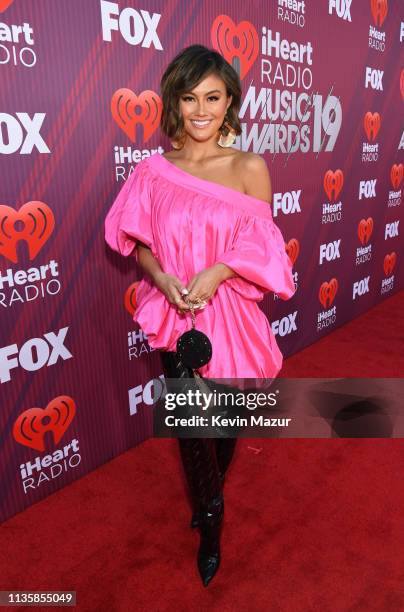 Agnez Mo attends the 2019 iHeartRadio Music Awards which broadcasted live on FOX at Microsoft Theater on March 14, 2019 in Los Angeles, California.