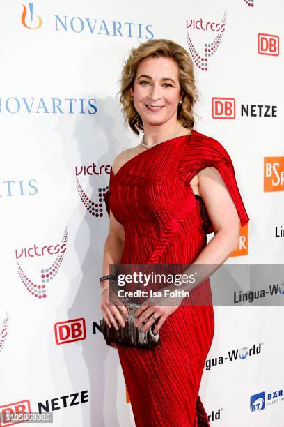 Former German speed skater, Olympic gold medalist and award winner Claudia Pechstein attends the annual Victress Awards gala at Universitaet der...