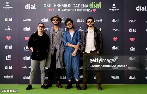 Morat attends 'Cadena Dial' Awards 2019 at Recinto Ferial Santa Cruz de Tenerife on March 14, 2019 in Tenerife, Spain.