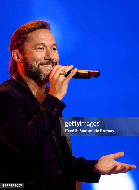 Diego Torres performs during the Cadena Dial Awards on March 14, 2019 in Tenerife, Spain.