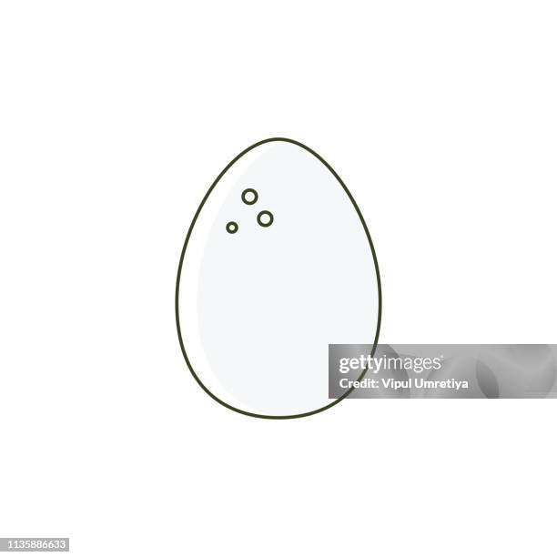 egg icon - egg shell stock illustrations