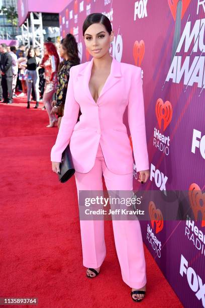 Nazanin Kavari attends the 2019 iHeartRadio Music Awards which broadcasted live on FOX at Microsoft Theater on March 14, 2019 in Los Angeles,...