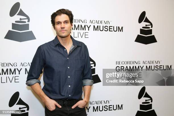 Barry Zito attends Baseball Exhibit Opening with Barry Zito at The GRAMMY Museum on March 14, 2019 in Los Angeles, California.