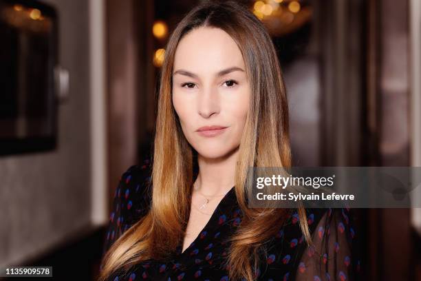 Actress Vanessa Demouy poses for a portrait on February 2, 2019 in Gerardmer, France.