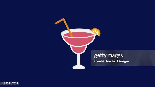 juice glass icon with lemon - girls night out stock illustrations