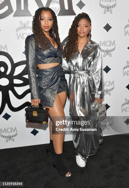 Chloe x Halle attend MCM Global Flagship Store Grand Opening On Rodeo Drive at MCM Global Flagship Store on March 14, 2019 in Beverly Hills,...