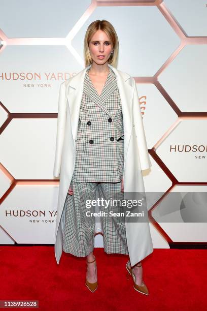 Tessa Hilton attends the Hudson Yards Grand Opening Party at Hudson Yards on March 14, 2019 in New York City.