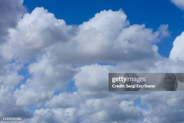 cloudscape - cotton cloud stock pictures, royalty-free photos & images