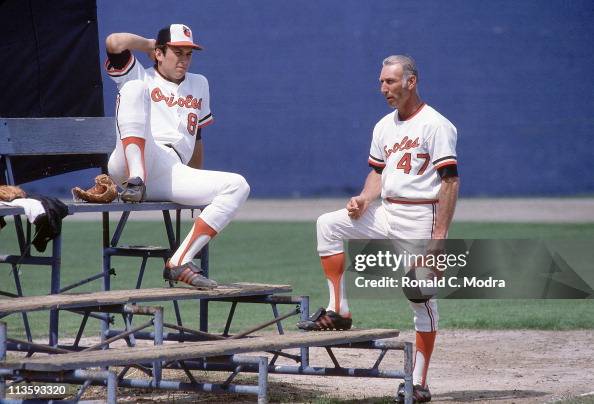 Baltimore Orioles Cal Ripken Jr. with his father, third base coach ...