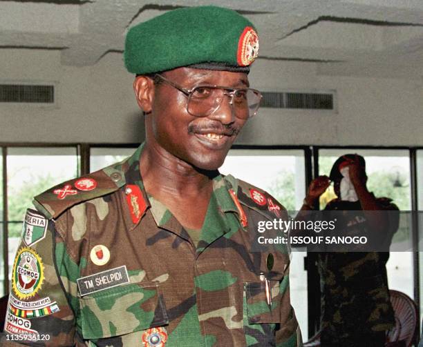 Picture dated February 1998 showing Nigerian Major-general Timothy Shelpidi in Freetown. A major reorganisation of the command structure of the West...