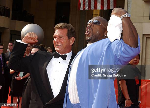 Joe Theisman & Terry Tate during 2003 ESPY Awards - Arrivals at Kodak Theatre in Hollywood, California, United States.