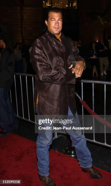 Steven Seagal during America Online Party Celebrates Launch of 2002 Celebrity "You've Got Mail" Campaign at The Highlands in Hollywood, California,...