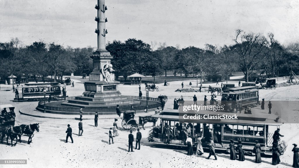 1900s COLUMBUS CIRCLE...