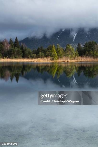 bayerische alpen - mittenwald and isar - mittenwald stock pictures, royalty-free photos & images