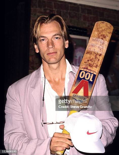 Julian Sands during Press Conference for Pro-Celebrity Cricket Match at House Of Blues in West Hollywood, California, United States.