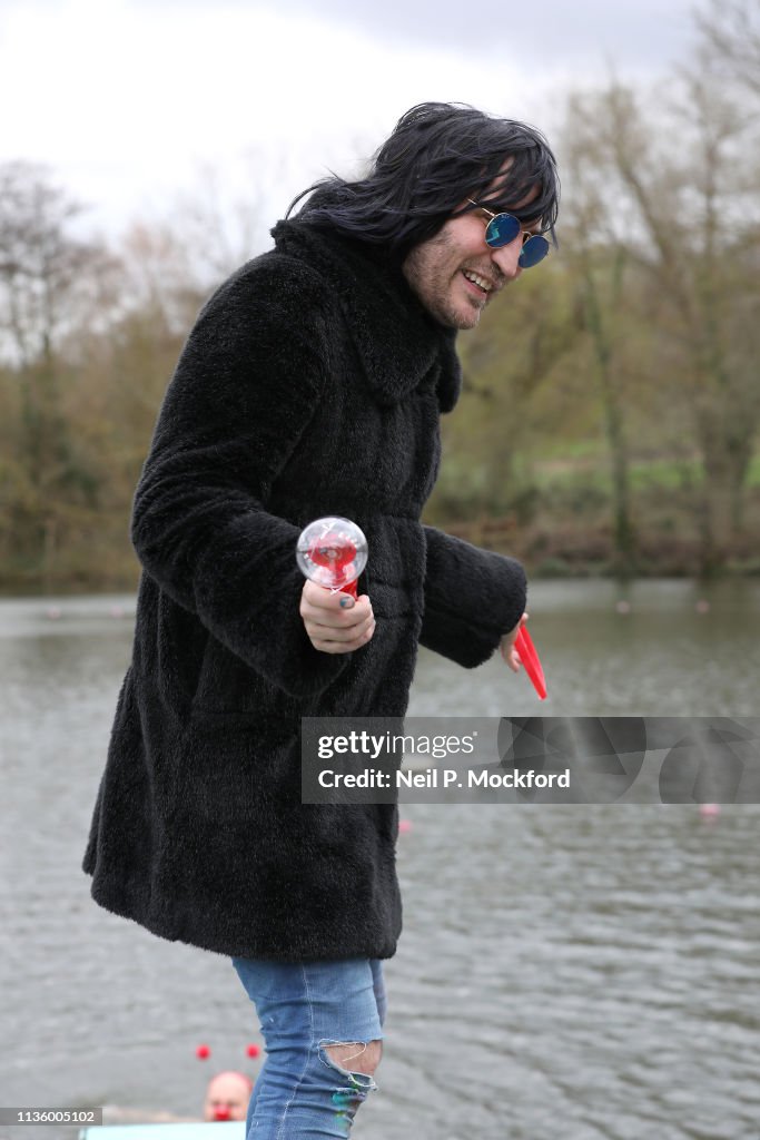 Benedict Cumberbatch Charity Swim For Comic Relief