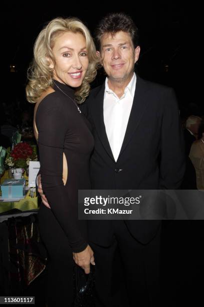 David Foster & Linda Thompson during The Andre Agassi Charitable Foundation's 7th "Grand Slam for Children" Fundraiser - Backstage and Audience at...