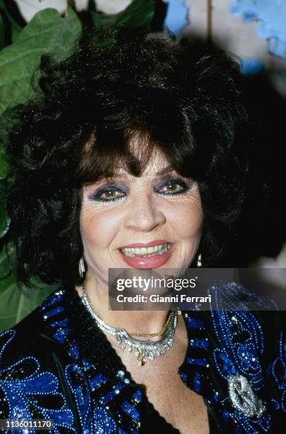 Portrait of Spanish actress Sara Montiel , Madrid, Spain, 1991.