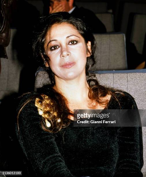 Portrait of Spanish singer Isabel Pantoja , Madrid, Spain, 1992.