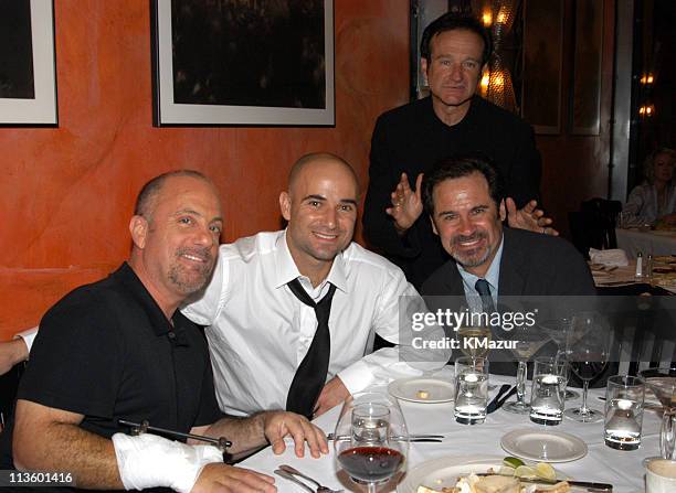 Billy Joel, Andre Agassi, Dennis Miller and Robin Williams