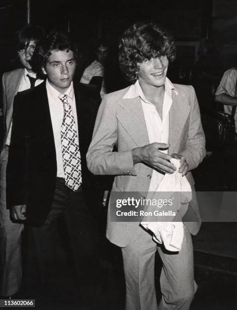 John F. Kennedy Jr. And Anthony Radziwill during RFK Pro-Celebrity Tennis Tournament Party at Rainbow Room in New York City, New York, United States.