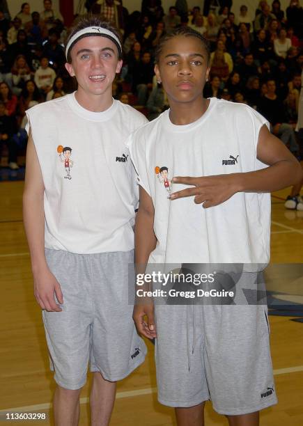 Frankie Muniz & Bow Wow during Frankie Muniz Hosts "HoopLA", a Celebrity Basketball Game Which Benefits The Starlight Children's Foundation at...