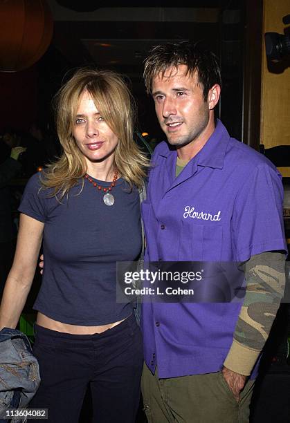 Rosanna Arquette & David Arquette during Premiere of Lucky Strike Lanes "Bowling Lounge" at Lucky Strike Lanes in Hollywood, California, United...