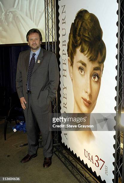 Sean Ferrer during US Postal Service Unveils Hollywood Legend Stamp of Audrey Hepburn at Childrens Hospital of Los Angeles in Los Angeles, CA, United...