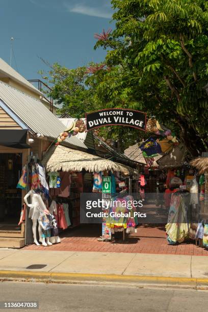 基韋斯特, 佛羅里達群島-美國 - duval street 個照片及圖片檔