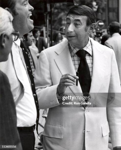 Howard Cosell during 1974 RFK Pro-Celebrity Tennis Tournament at Seagram Plaza in New York City, NY, United States.