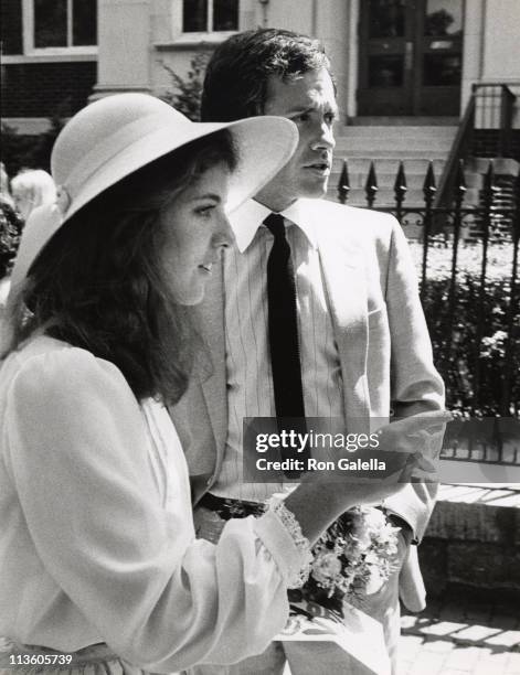 Caroline Kennedy & Tom Carney during Wedding of Courtney Kennedy and Jeff Ruhe at Holy Trinity Church in Georgetown, Washington D.C., United States.