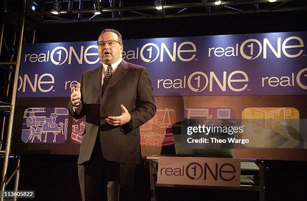 Realnetworks chairman&CEO Rob Glaser at RealOne launch