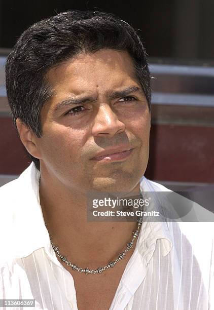 Esai Morales during Global Green USA Releases Climate Change Report, Calls on President Bush to Attend Upcoming Earth Summit In South Africa at...