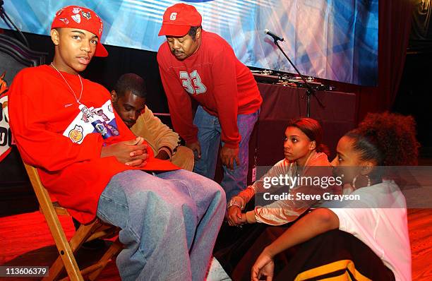 Bow Wow and his staff go over rehearsals for his concert for VIP's and National Contest Winners at the House of Blues Las Vegas.