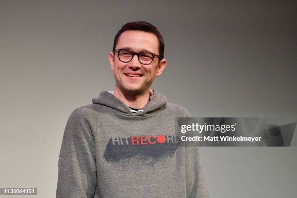 Joseph Gordon-Levitt speaks onstage during the Band Together With Logic 2019 SXSW Conference and Festivals at Paramount Theatre on March 15, 2019 in...
