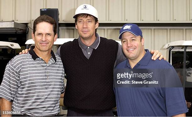 Gregpry Harrison, Kevin Sorbo & Kevin James during 4th Annual Elizabeth Glaser Pediatric AIDS Foundation Celebrity Golf Classic Sponsored By Mossimo...