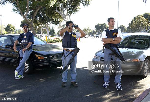 Agents in Front of the Federal Building during Southern California Reaction to Terrorist Attack Day 2 at Los Angeles Area in Los Angeles, California,...