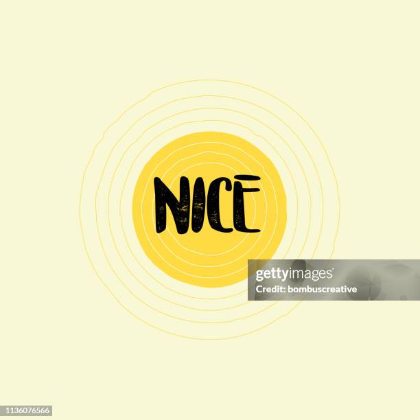 Nice Lettering Nice Lettering Design High-Res Vector Graphic - Getty Images